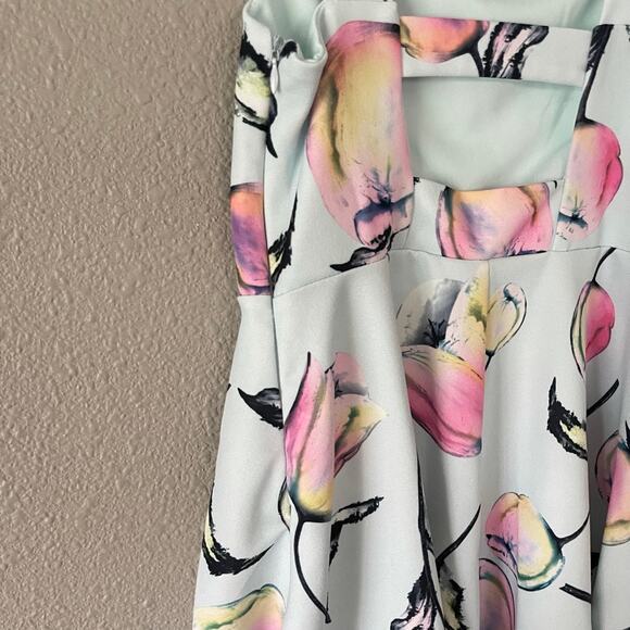 Pippa & Julie Floral Sleeveless Open Back Sweetheart Swing Girls Dress 10 - Picture 7 of 9